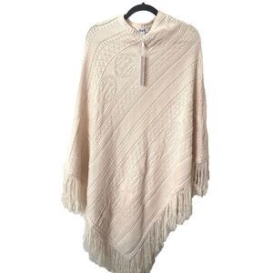 525 AMERICA Knit Oversized Poncho‎ NWT One Size